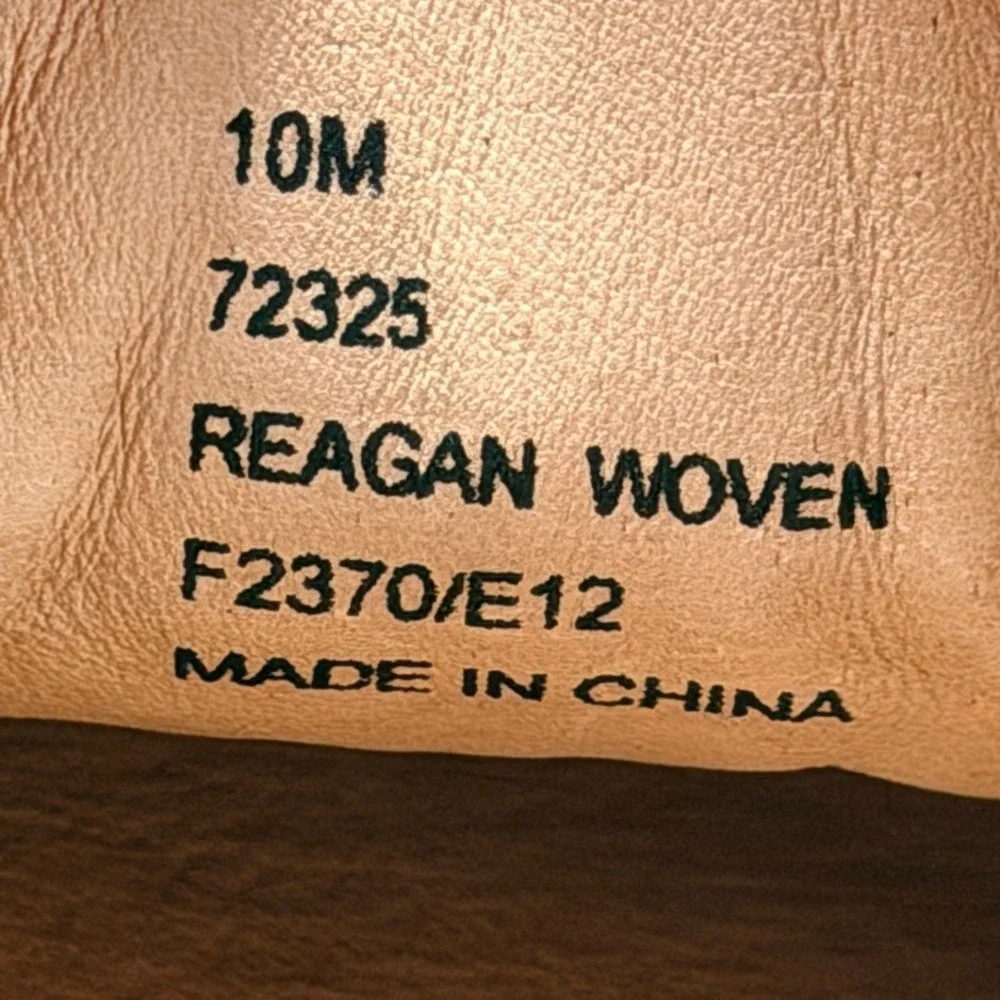Frye Reagan Woven Burnt Red Leather Driving Loafers Womens 10M 72325 Bow NEW
